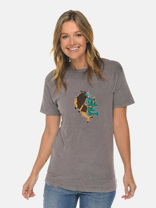 Fly High, Bite Hard T-Shirt in Greige