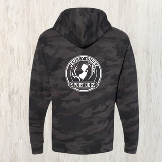 Jersey Shore Sport Dogs Black Camo Hooded Sweatshirt